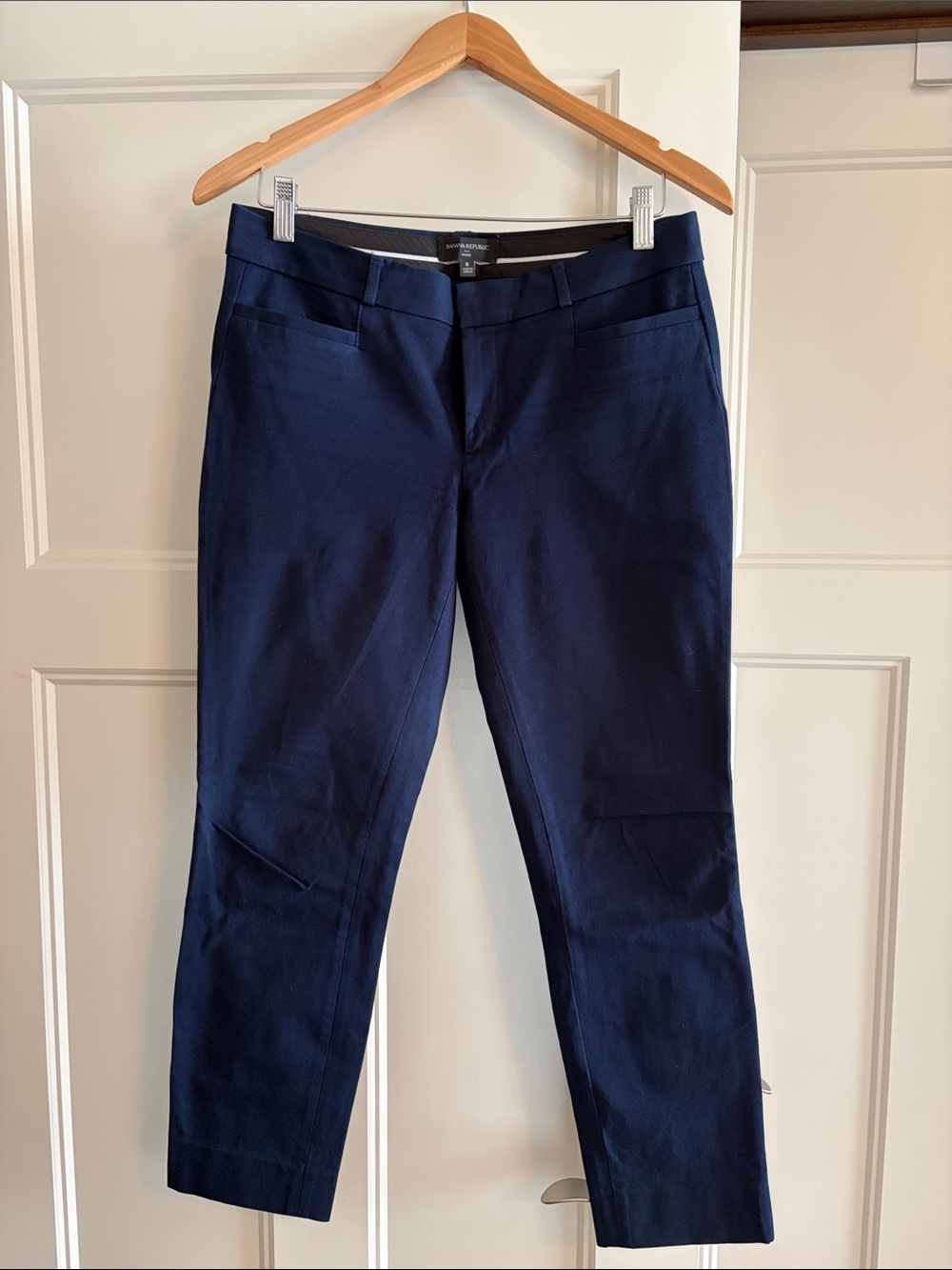 Banana Republic Sloan Navy Straight-Leg Dress Pants